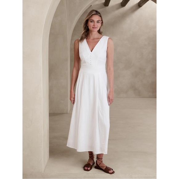 Banana Republic Factory Dresses & Skirts - NWT Banana Republic LINEN-BLEND MAXI DRESS